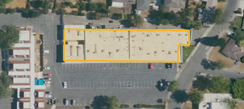 Shopping Center with Monument Signage