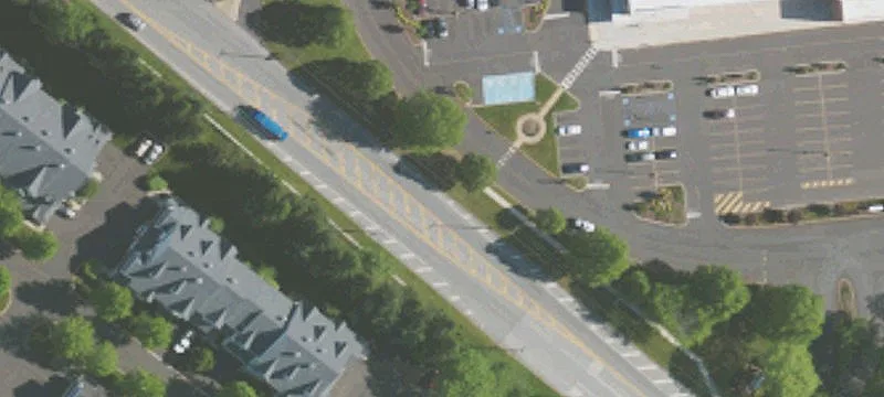 Shopping Center with Three Access Points