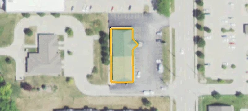 Corner Retail and Office Building with Parking