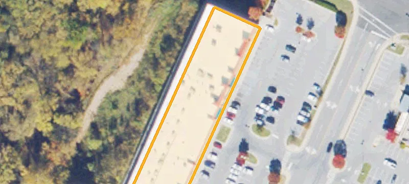 Bank Building with Drive-Thru Lanes