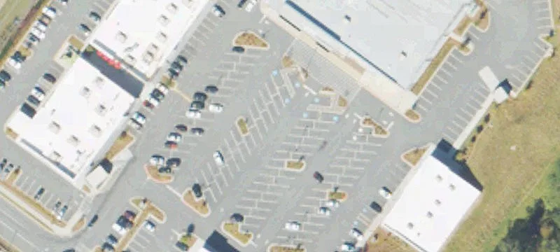 Shopping Center Endcap with Patio