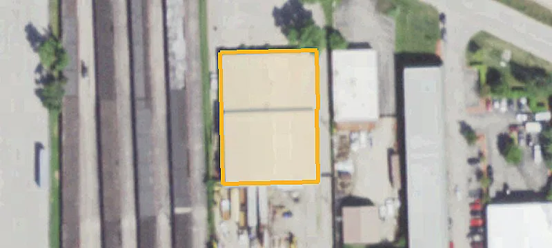 Warehouse with Fenced Storage Yard