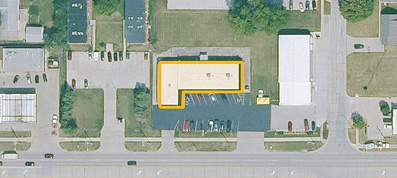 Multi-Tenant Retail Building with Signage