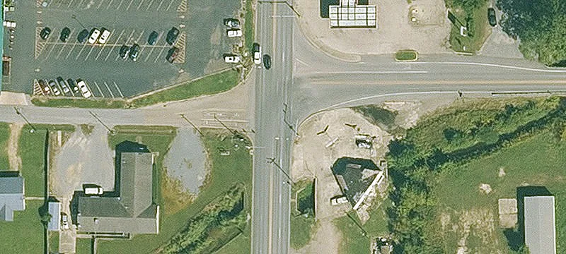 Subway Restaurant with Building and Land