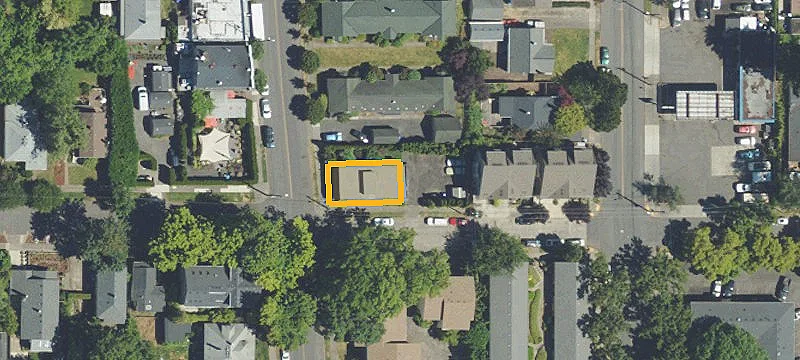 Corner Office Building with Off-Street Parking