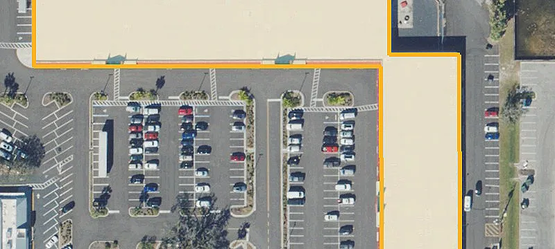 Shopping Center Retail Space with Pylon Signs