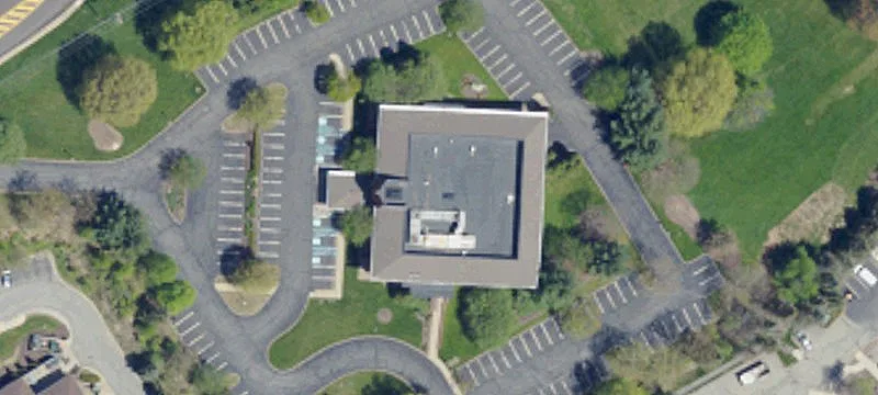 Office Building with High Ceilings and Windows