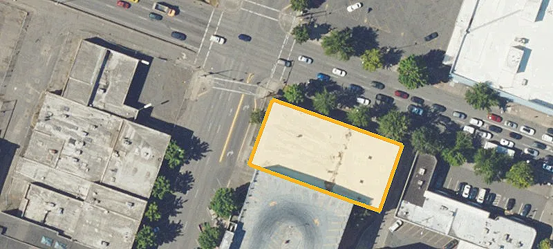 Mixed-Use Building at Lighted Intersection