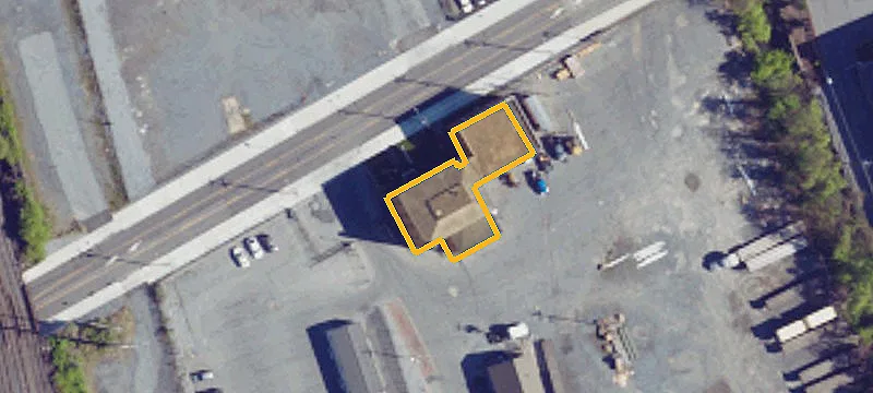 Industrial Yard with Buildings