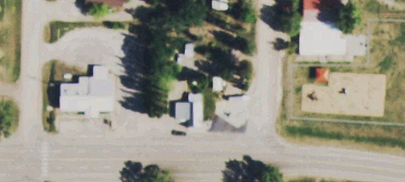 Two-Pump Gas Station and Store