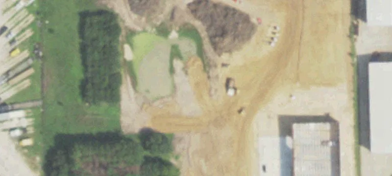 Warehouse with Fenced Storage Yard