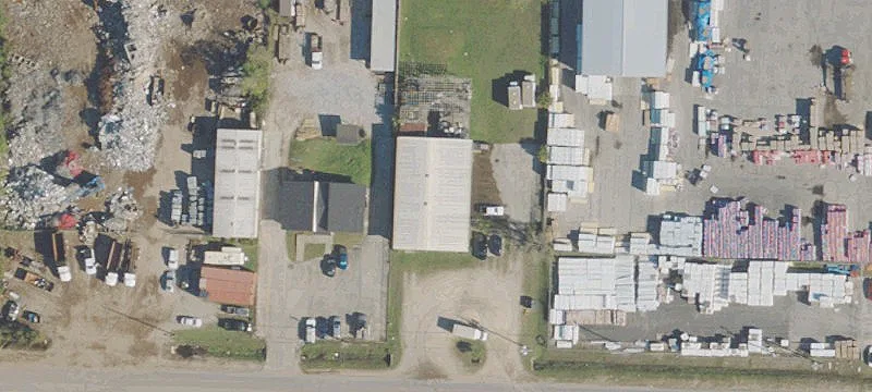 Fenced Industrial Warehouse
