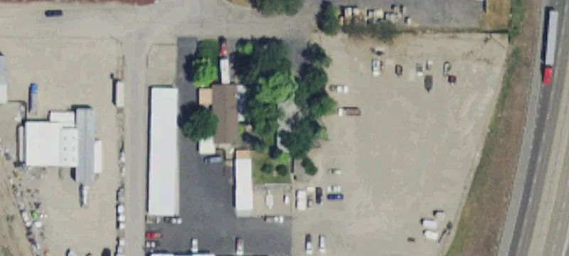 Fenced Industrial Yard with Office