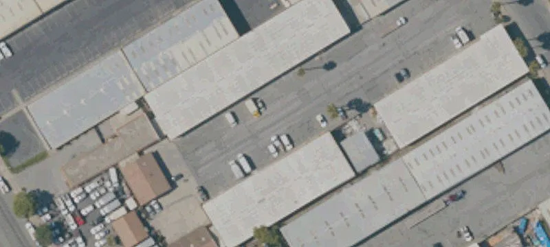 Paved Automotive Lot with Sales Office