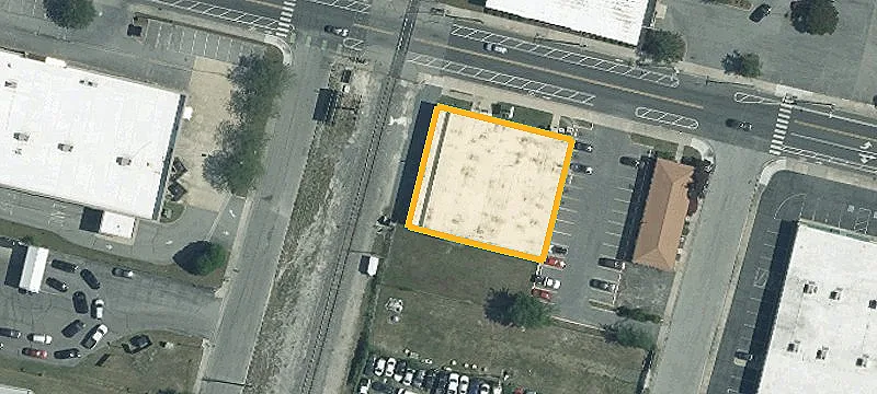 Fenced Commercial Land