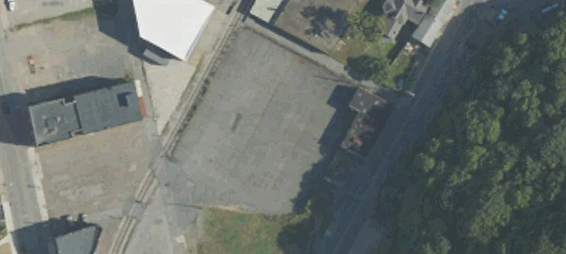 Commercial Parking Lot with Garage