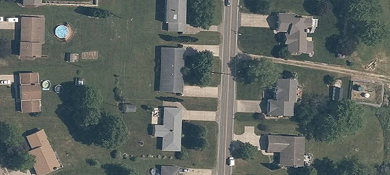 Brick Duplex With Attached Garages