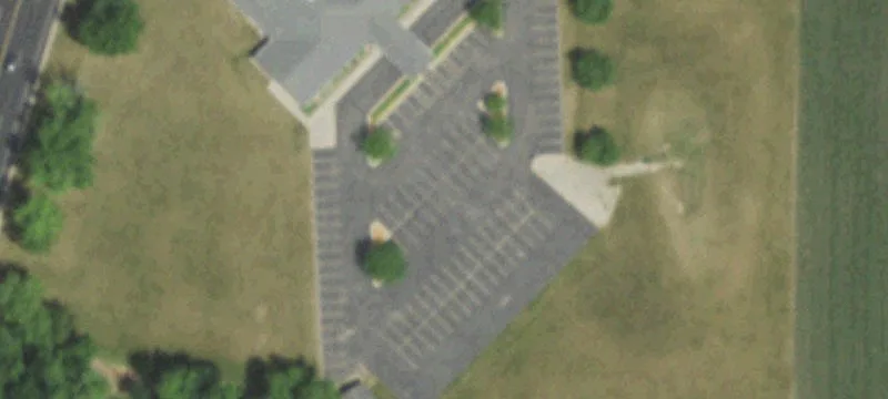 Brick School Building with Gym