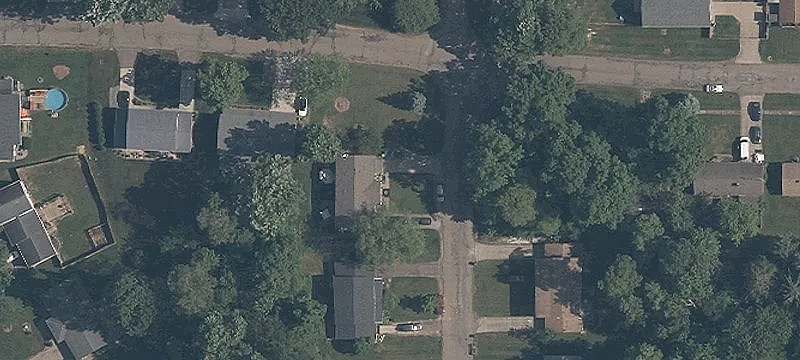 Brick Duplex With Garages