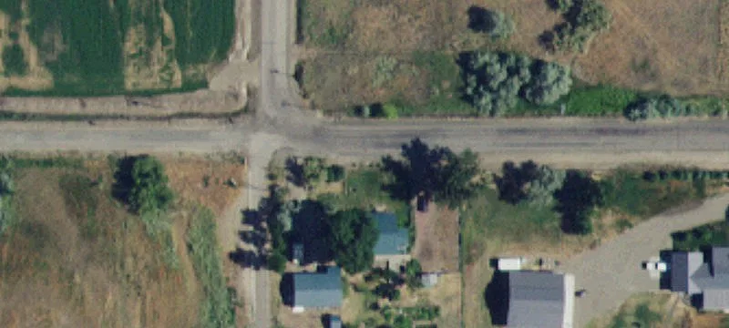 Agricultural Farmland Along County Road