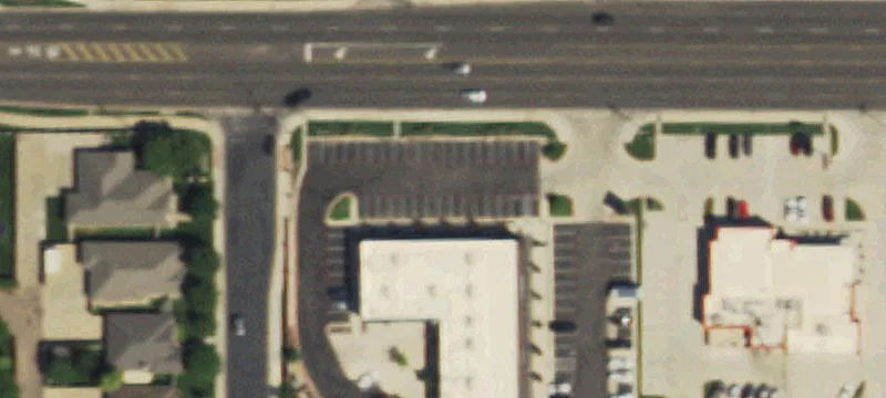 Strip Mall with Glass Storefront