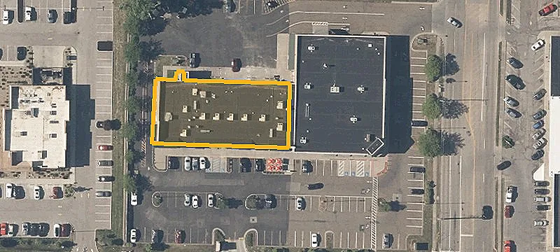 Signalized-Corner Shopping Center