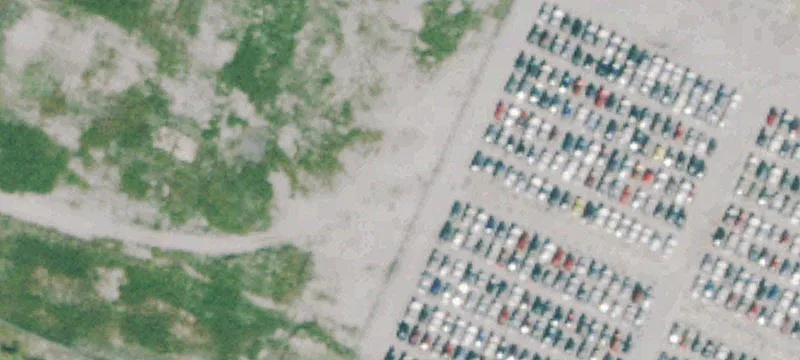 Parking Lot with Outdoor Storage