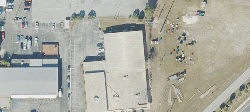 Shopping Center with Roll-Up Doors