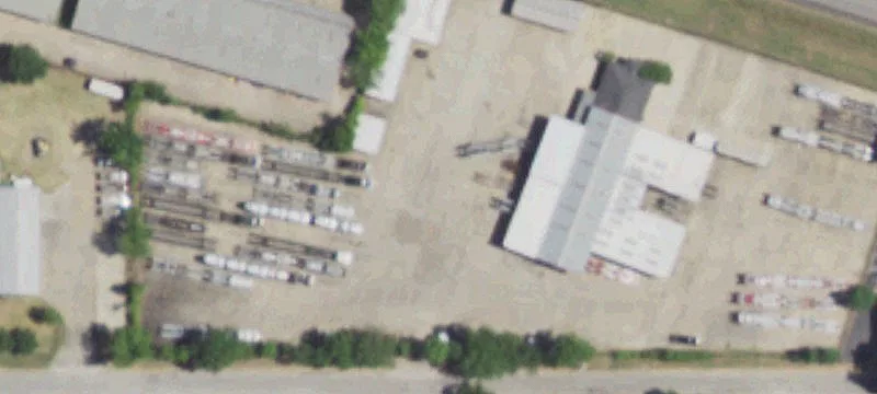 Fenced Office Building