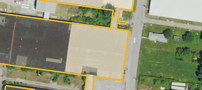 Fenced Industrial Storage Yard