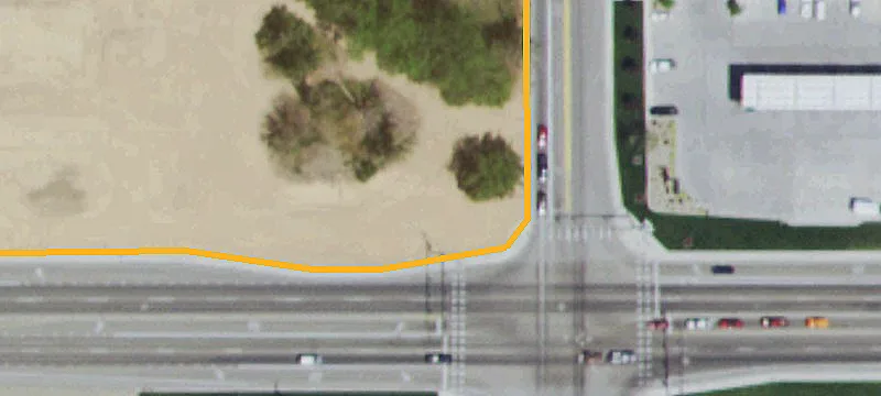 Auto Shop on Signalized Corner