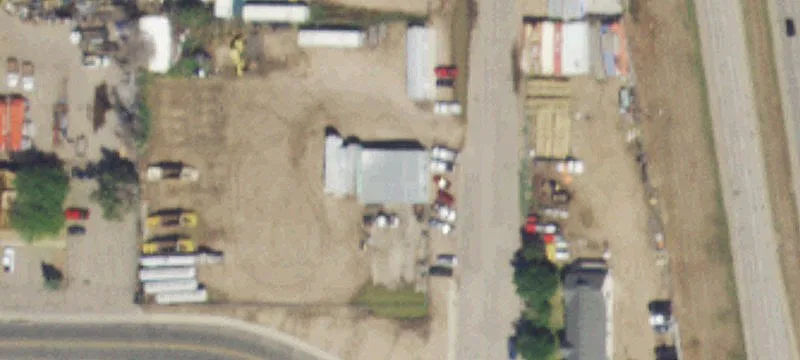 Fenced Automotive Repair Shop