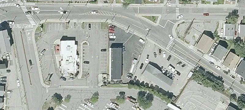 Two-Level Auto Shop with Garage Doors