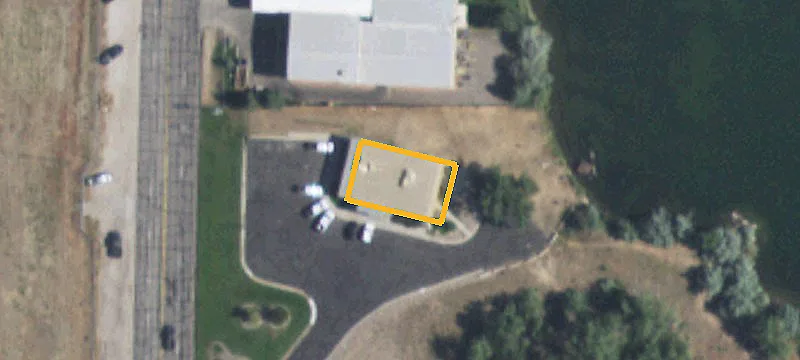 Office Building With Overhead Door
