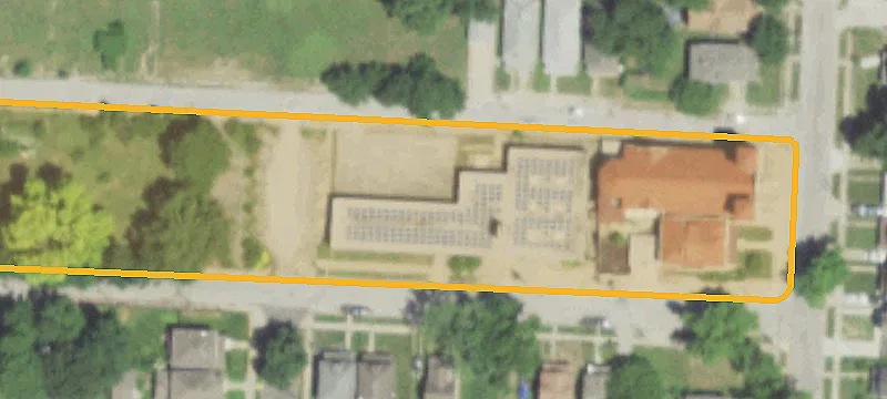 School Building with Gymnasium