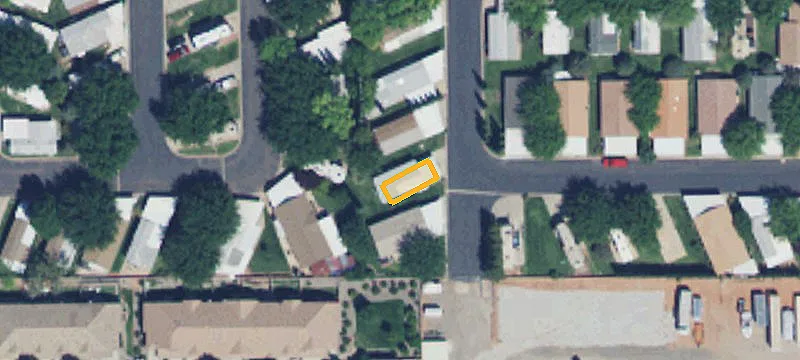 Shaded RV Park Lot