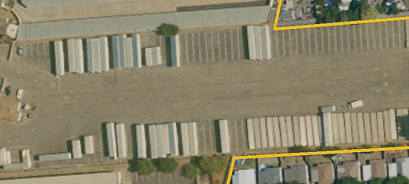 Paved Fenced Truck Terminal