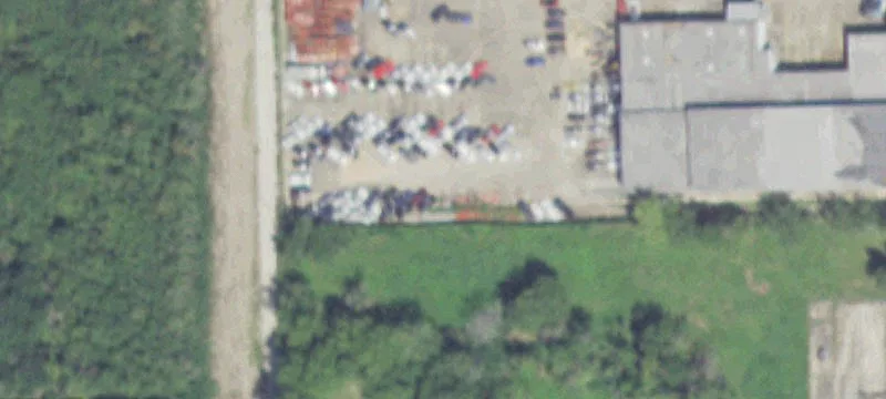 Fenced Industrial Warehouse