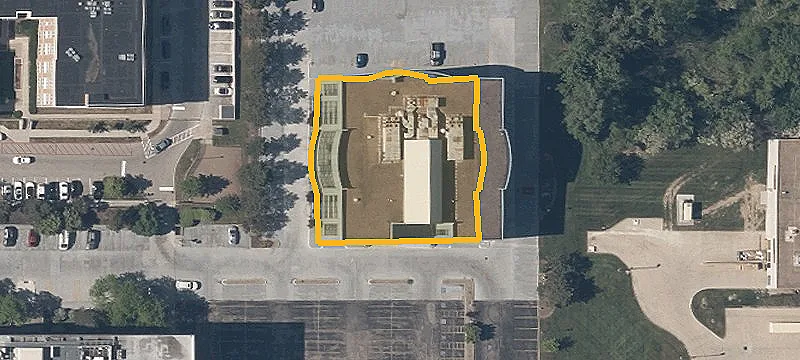 Vacant Office Building with Parking