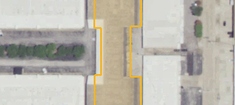 Warehouse with Fenced Loading Area