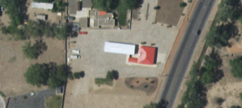Fenced Commercial Corner Lot