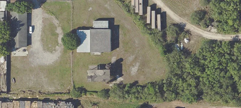Industrial Warehouse With Canopy