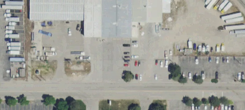 Fenced Industrial Storage Yard