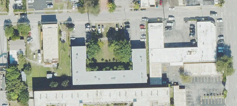 Multifamily Property with Courtyard