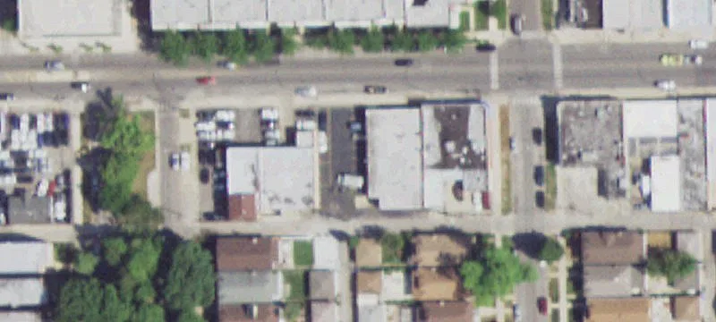 Brick Flex Building with Fenced Parking