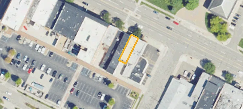Updated Mixed-Use Brick Building