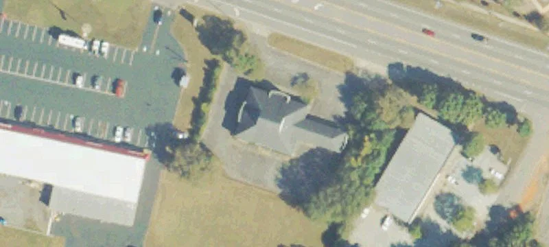 Bank Building With Drive-Through