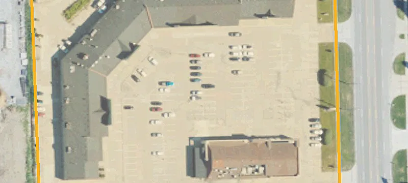 Signalized-Corner Shopping Center
