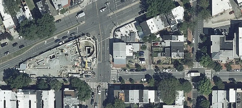 Two-Level Mixed-Use Corner Building