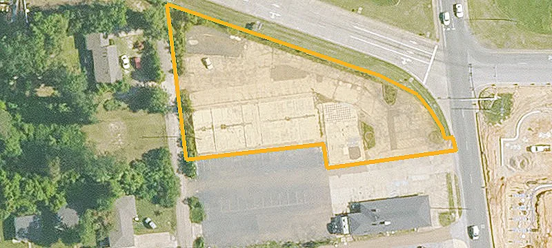 Commercial Land with Curb Cut